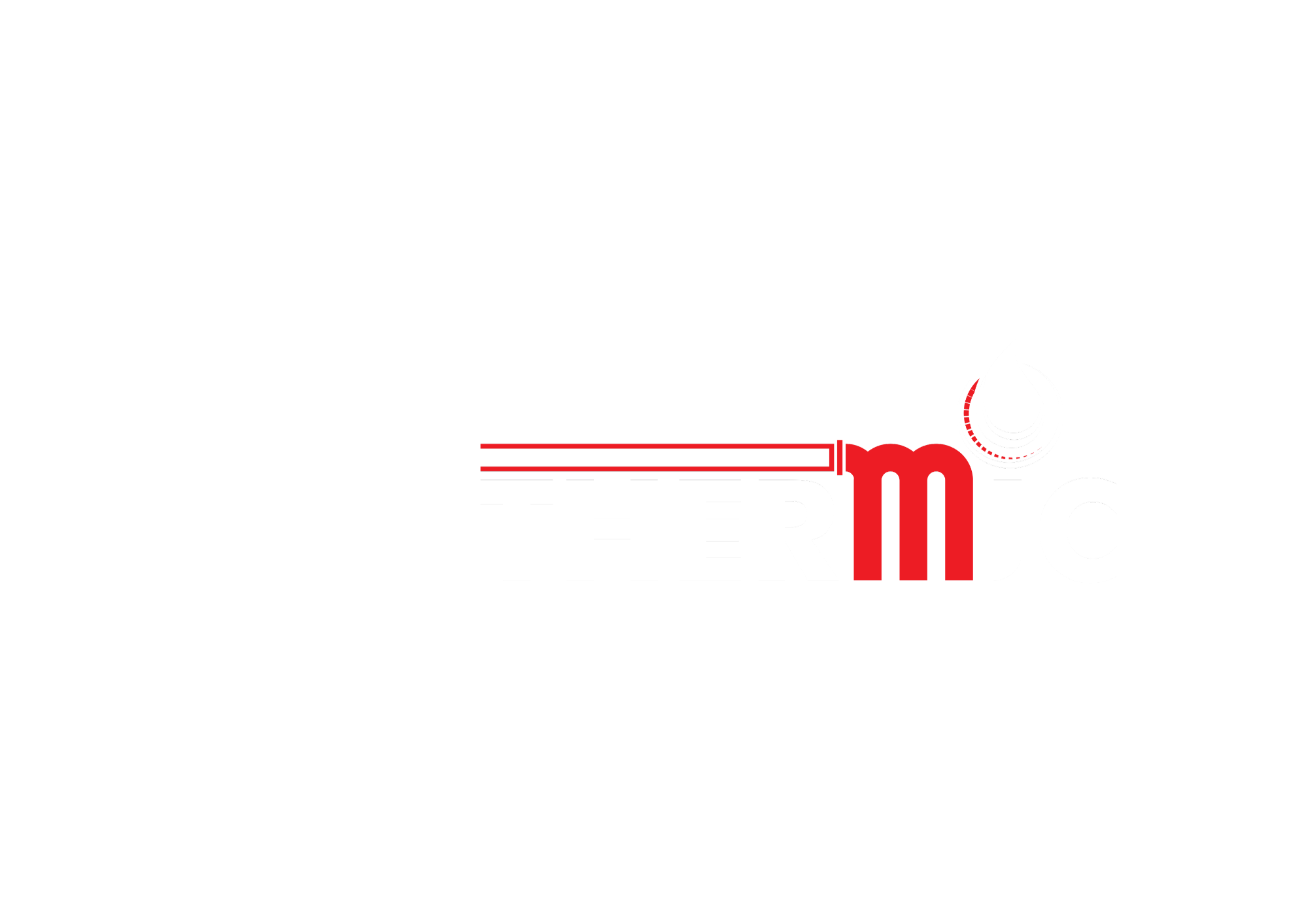 Logo Acthermic symbolisant le chauffage et la climatisation grâce à un design chaud et froid